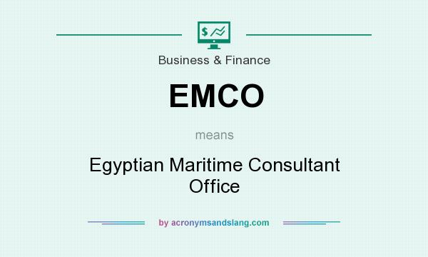 What does EMCO mean? It stands for Egyptian Maritime Consultant Office