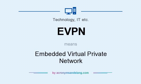 What does EVPN mean? It stands for Embedded Virtual Private Network