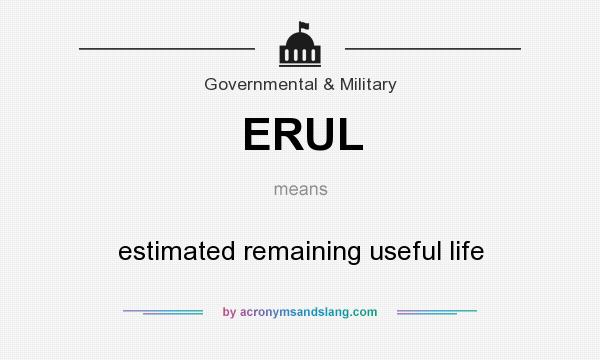 What does ERUL mean? It stands for estimated remaining useful life