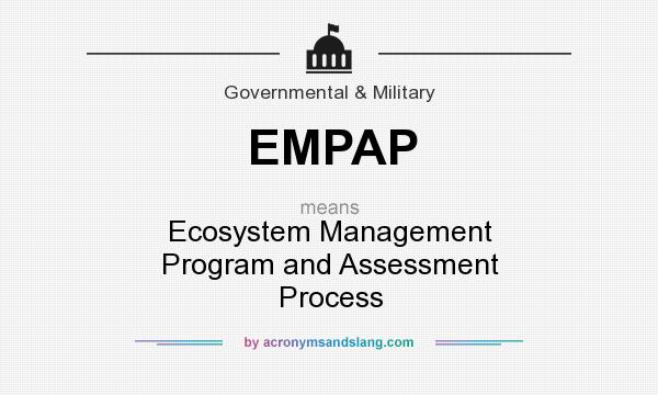 What does EMPAP mean? It stands for Ecosystem Management Program and Assessment Process