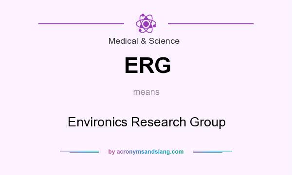 What does ERG mean? It stands for Environics Research Group