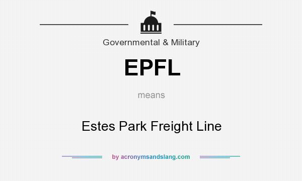 What does EPFL mean? It stands for Estes Park Freight Line