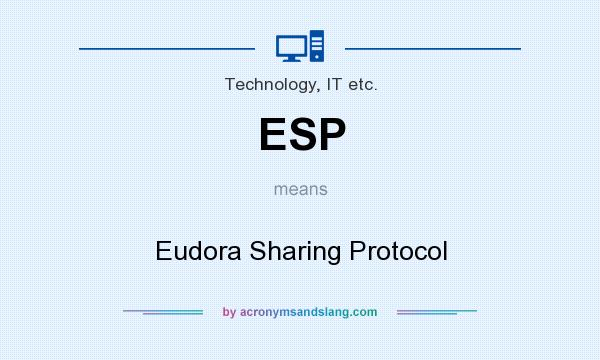 What does ESP mean? It stands for Eudora Sharing Protocol