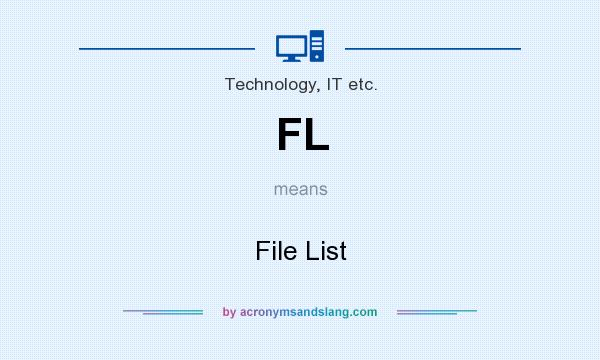 What does FL mean? It stands for File List