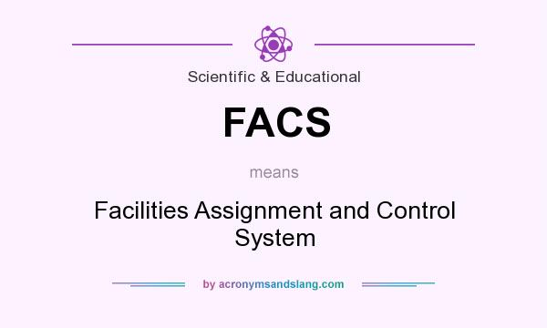 What does FACS mean? It stands for Facilities Assignment and Control System