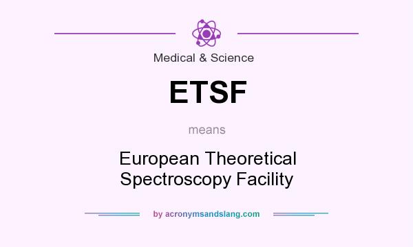 What does ETSF mean? It stands for European Theoretical Spectroscopy Facility