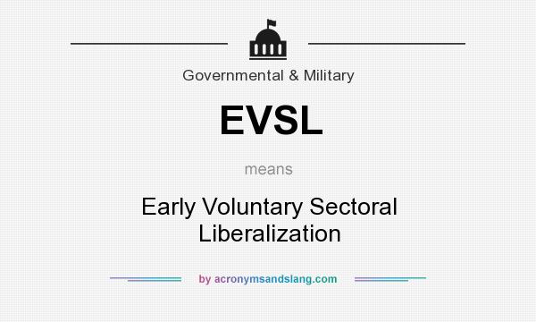 What does EVSL mean? It stands for Early Voluntary Sectoral Liberalization