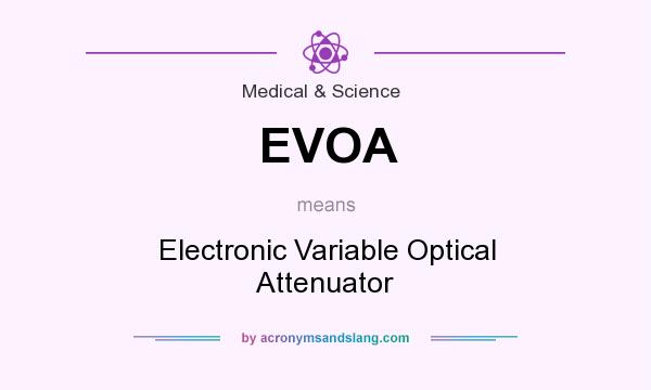 What does EVOA mean? It stands for Electronic Variable Optical Attenuator