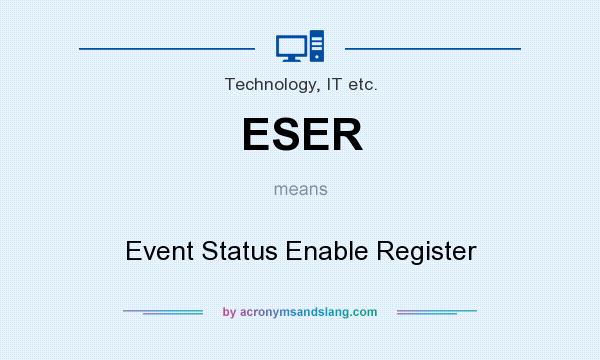 What does ESER mean? It stands for Event Status Enable Register