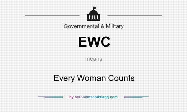 What does EWC mean? It stands for Every Woman Counts