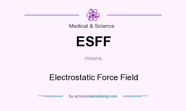 What does ESFF mean? It stands for Electrostatic Force Field