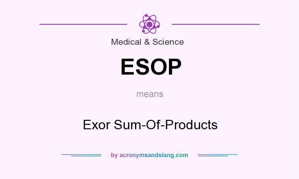 What does ESOP mean? It stands for Exor Sum-Of-Products