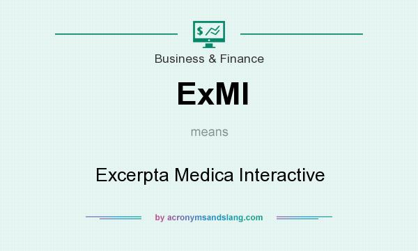 What does ExMI mean? It stands for Excerpta Medica Interactive
