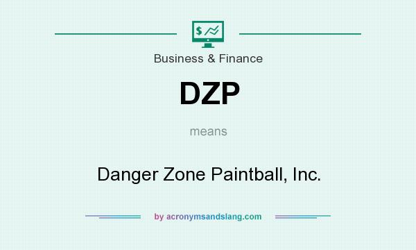 What does DZP mean? It stands for Danger Zone Paintball, Inc.