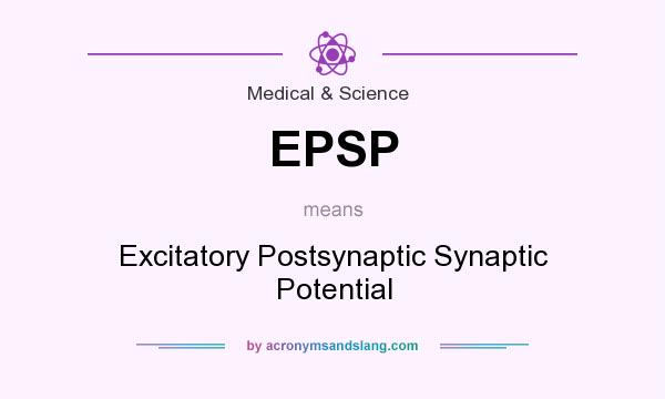 What does EPSP mean? It stands for Excitatory Postsynaptic Synaptic Potential