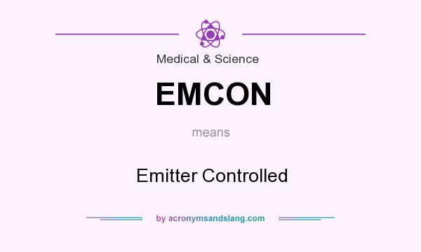What does EMCON mean? It stands for Emitter Controlled