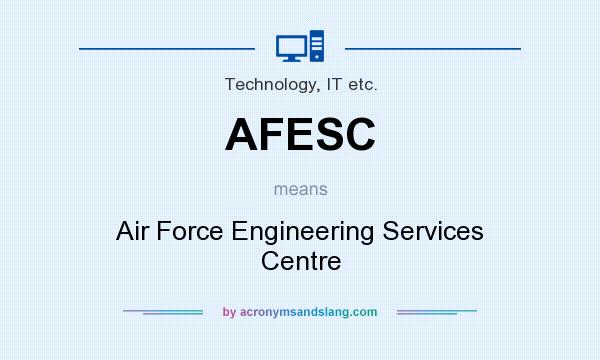 What does AFESC mean? It stands for Air Force Engineering Services Centre