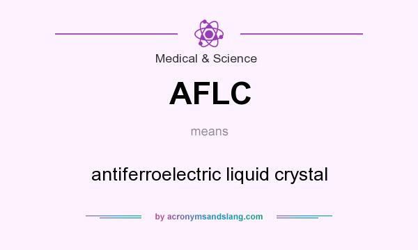 What does AFLC mean? It stands for antiferroelectric liquid crystal