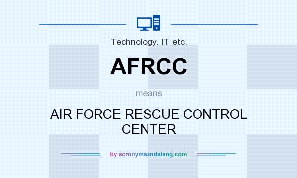 What does AFRCC mean? It stands for AIR FORCE RESCUE CONTROL CENTER