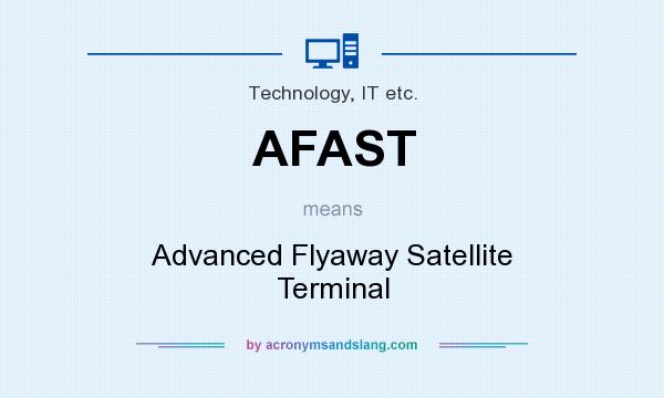 What does AFAST mean? It stands for Advanced Flyaway Satellite Terminal