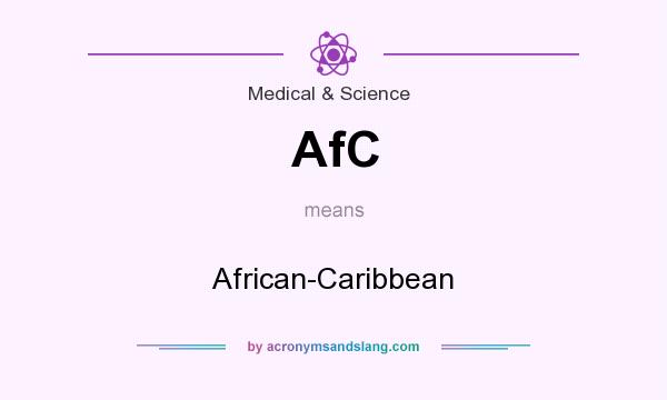 What does AfC mean? It stands for African-Caribbean