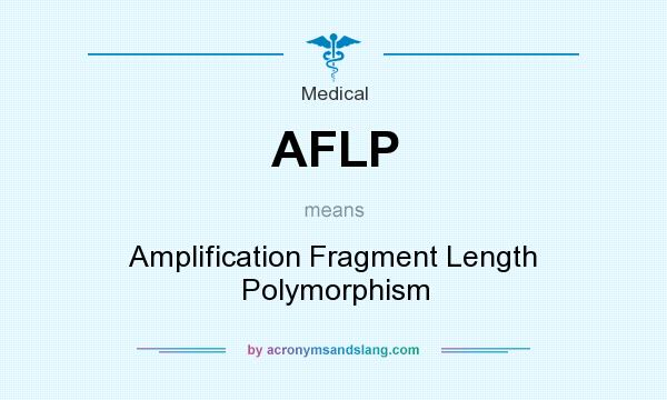 What does AFLP mean? It stands for Amplification Fragment Length Polymorphism