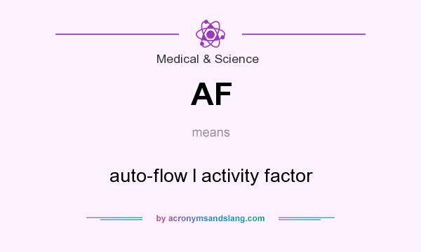 What does AF mean? It stands for auto-flow l activity factor