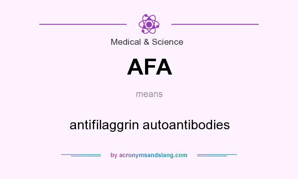 What does AFA mean? It stands for antifilaggrin autoantibodies