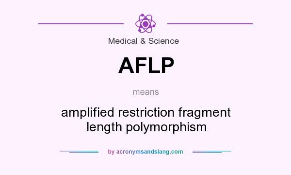 What does AFLP mean? It stands for amplified restriction fragment length polymorphism