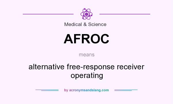 What does AFROC mean? It stands for alternative free-response receiver operating