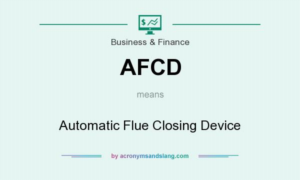 What does AFCD mean? It stands for Automatic Flue Closing Device