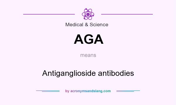 What does AGA mean? It stands for Antiganglioside antibodies