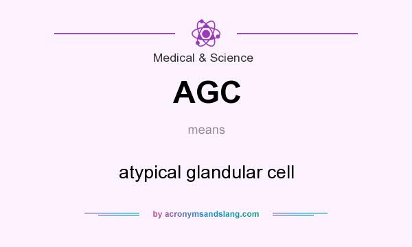 What does AGC mean? It stands for atypical glandular cell