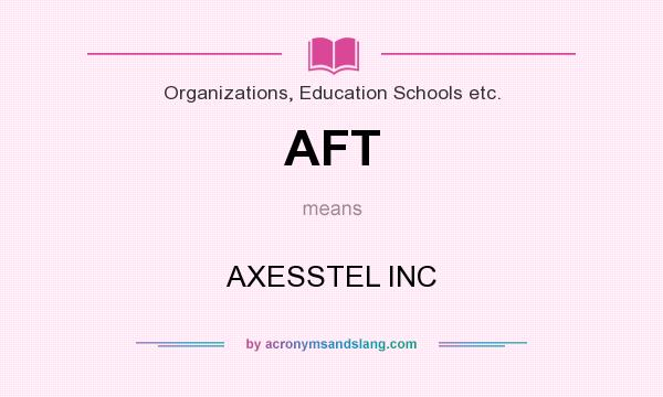 What does AFT mean? It stands for AXESSTEL INC