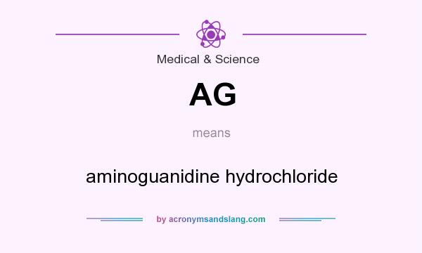 What does AG mean? It stands for aminoguanidine hydrochloride