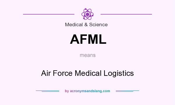 What does AFML mean? It stands for Air Force Medical Logistics