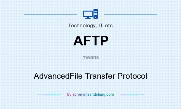 What does AFTP mean? It stands for AdvancedFile Transfer Protocol