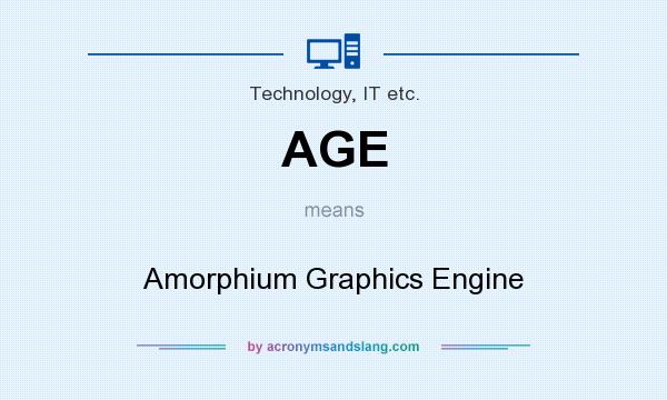 What does AGE mean? It stands for Amorphium Graphics Engine