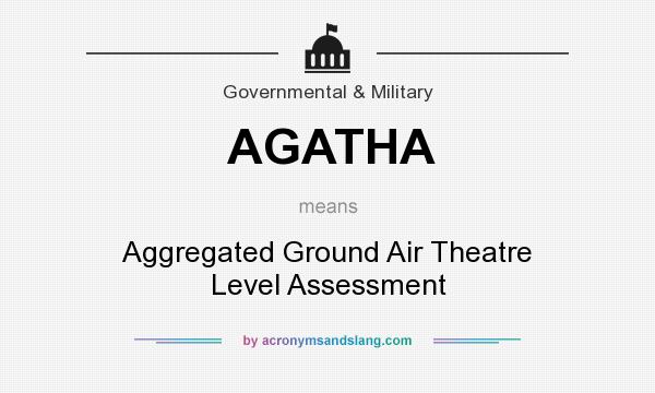 What does AGATHA mean? It stands for Aggregated Ground Air Theatre Level Assessment