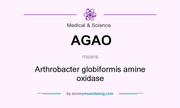What does AGAO mean? It stands for Arthrobacter globiformis amine oxidase