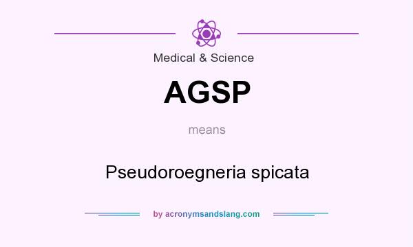 What does AGSP mean? It stands for Pseudoroegneria spicata