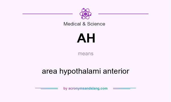 What does AH mean? It stands for area hypothalami anterior