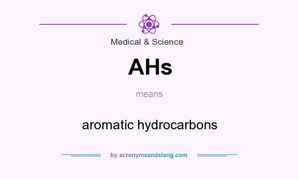 What does AHs mean? It stands for aromatic hydrocarbons