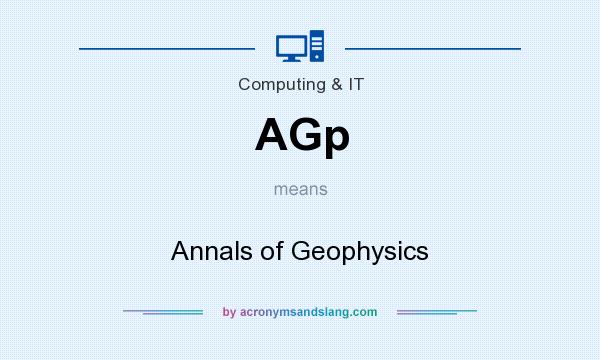 What does AGp mean? It stands for Annals of Geophysics