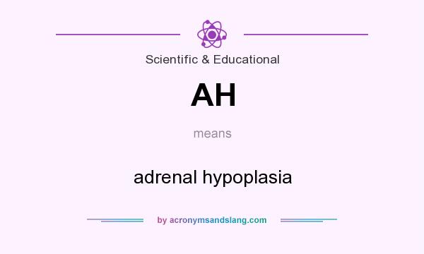 What does AH mean? It stands for adrenal hypoplasia