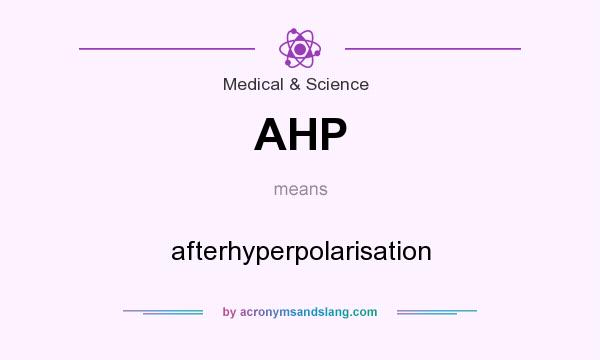 What does AHP mean? It stands for afterhyperpolarisation