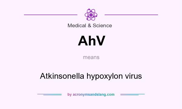 What does AhV mean? It stands for Atkinsonella hypoxylon virus