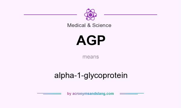 What does AGP mean? It stands for alpha-1-glycoprotein