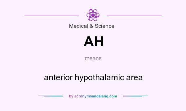 What does AH mean? It stands for anterior hypothalamic area