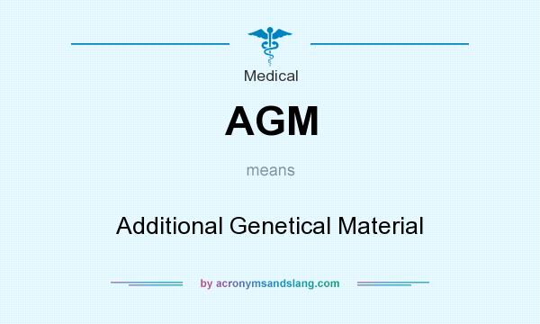 What does AGM mean? It stands for Additional Genetical Material